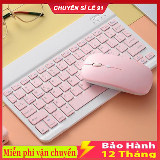  Bộ Bàn Phím Và Chuột Không Dây Bluetooth Mini Cho iOS Android Windows 