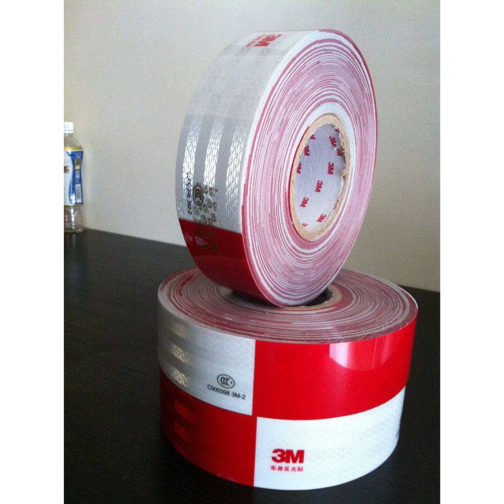 decal phản quang 3M trắng đỏ( tính theo mét).