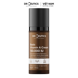  Chính hãng  DrCeutics Kem Dưỡng Trẻ Hóa và Căng Mịn Da Basic Vitamin A Cream 150.000 IU 