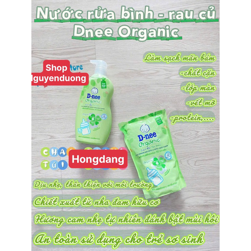 Nước Rửa Bình Sữa Dnee Chai Trắng 500Ml/Chai Xanh 620Ml(Nổi Tiếng Thái Lan)