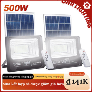 ONR Đèn Năng Lượng Mặt Trời Siêu Sáng Loại Pha Thế Hệ Mới 50W,100W,200W,300W,400W,500W Vỏ Nhôm