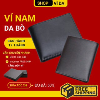(FREESHIP) Ví Da Nam Cao Cấp Thời Trang, Bóp Nam Đẹp Đẳng Cấp - BH 12 THÁNG - VIDABO - SHOP VÍ DA