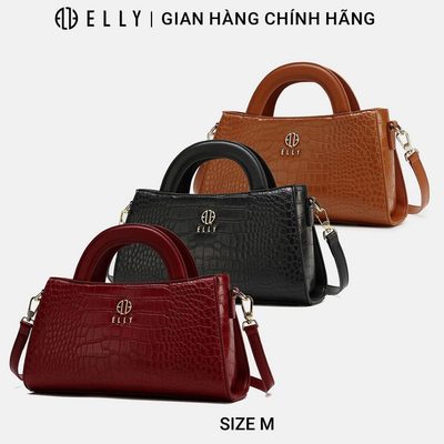 Túi xách nữ thời trang ELLY EL320 đeo chéo đeo vai xách tay da tổng hợp cao cấp chính hãng