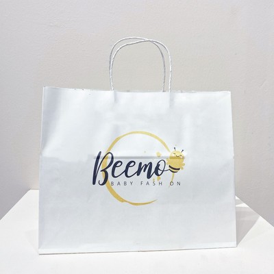 Túi giấy in logo Beemo cho bé, túi quà tặng 25cmx30cm TG01
