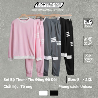  Sét Bộ Thomr Thu Đông NAm Nữ Đồ Đôi Full sz 40- 90kg 
