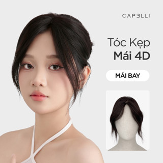 Tóc Kẹp Mái Giả 4D Mái Bay CAPELLI Premium Siêu Da Đầu Dệt Thủ Công Từ Tóc Thật