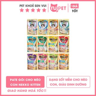 Pate nekko Kitten cho mèo con gói 70g | Thức ăn ướt nekko cho mèo nhỏ