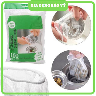 COMBO 100 TÚI LƯỚI LỌC RÁC THÔNG MINH HELFER CHO BỒN RỬA CHÉN BÁT - Siêu Rẻ