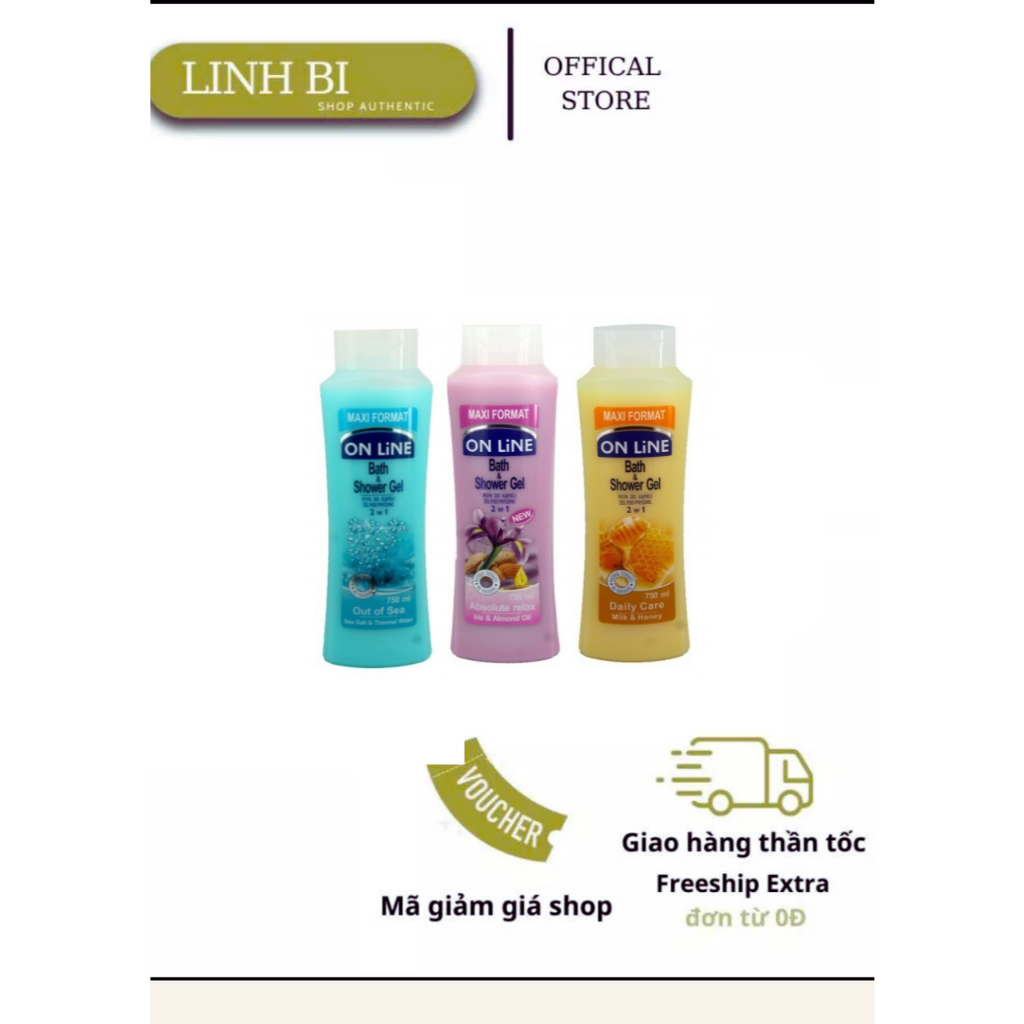 Sữa tắm On line 750ml Balan