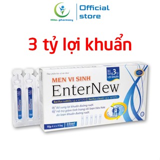Men Vi Sinh EnterNew bổ sung 3 tỷ lợi khuẩn, giảm tiêu chảy, rối loạn tiêu hóa - 20 ống