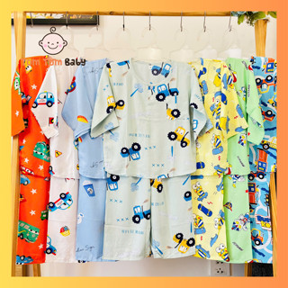 (5-45Kg) - Bộ quần áo Tole Lanh Tay Dài Bé Trai - Đồ bộ bé trai vải tôn 2 da mềm mại, thoáng mát