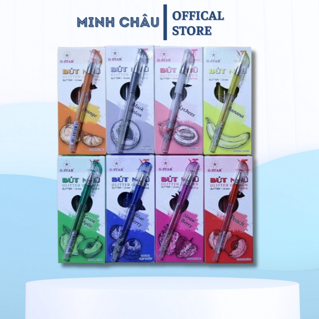 Bút Gel GSTAR Glitter - Nhũ Kim tuyến hương trái cây