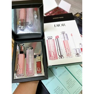 Set 3 Son Dior Maximizer 001 - Lip Glow 001 - Maximizer 038 Mini Size 