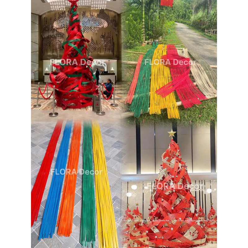 Phên tre uốn dẻo decor đủ màu đủ size rộng từ 10-30cm,dài 2-5m