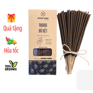 Nhang Bồ Kết Dương Minh 20cm 30cm nhang sạch ít khói hương thơm thảo mộc không hương liệu hóa chất