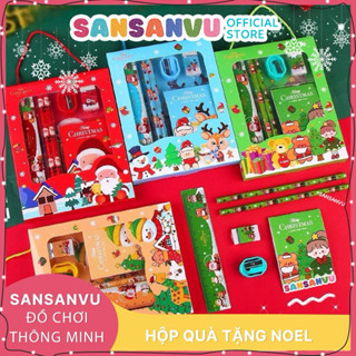  Set Quà Tặng Đồ Dùng Học Tập 6 Món Cho Bé Chủ Đề Noel Siêu Đáng Yêu Sansanvu Túi Có Quai Sang Chảnh 