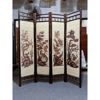 Bức Bình phong tre trúc ngăn phòng