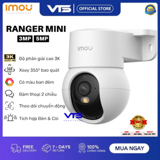 [MỚI] Camera Wifi IMOU Ranger Mini K2MP 3MP/5MP | Tích Hợp Chân Đế I Quay Quét 360 Độ | Phát Hiện Người | Màu Về Đêm