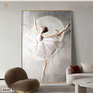 Tranh Canvas Cô Gái Nghệ Thuật Có Khung, BST "Nàng Thơ Nghệ Thuật" - Halo Canvas - K.Thước Từ 50x70