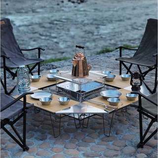 Kệ để đồ, bàn lưới dã ngoại cắm trại Campingmoon T-230-2T