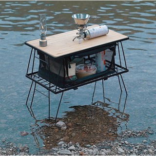 Kệ để đồ, bàn lưới dã ngoại cắm trại Campingmoon T-230-2T
