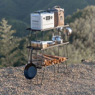Kệ để đồ, bàn lưới dã ngoại cắm trại Campingmoon T-230-2T