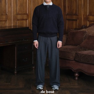  Áo Len Vặng Thừng - BLANK Cable-Knit Sweater - De Basé 