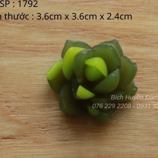 Khuôn silicon 4D- Sen đá làm nến, xà phòng, socola