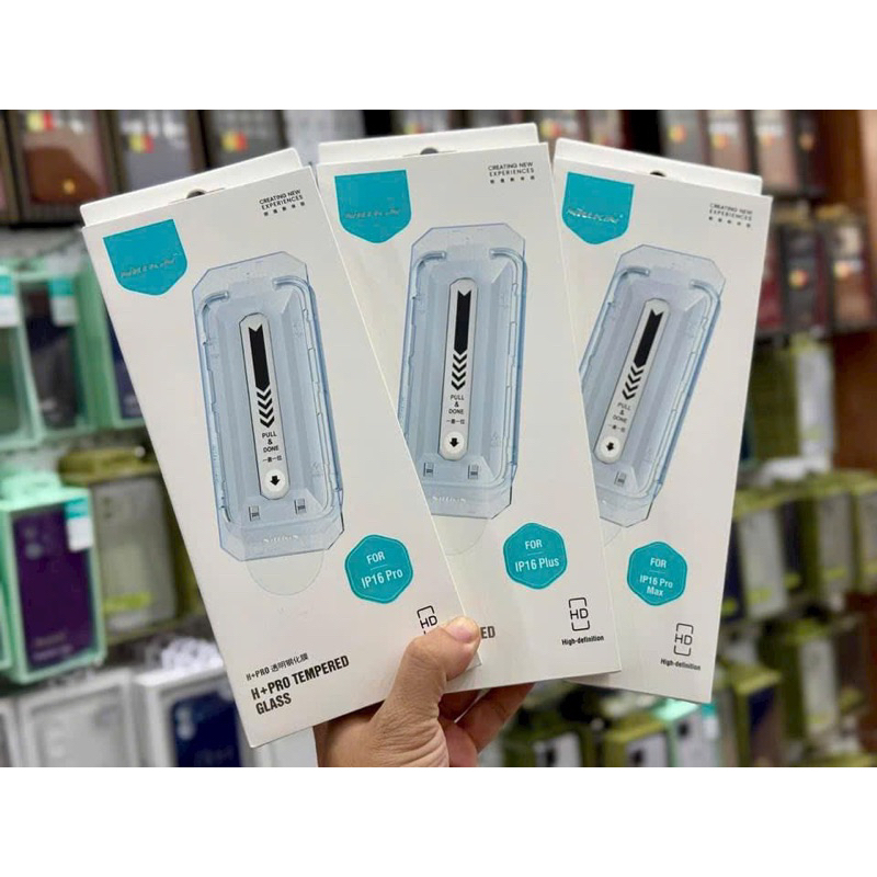 Kính cường lực Nillkin tự dán trong suốt ip 16/ ip16 pro/ ip 16 plus/ ip 16 pro max