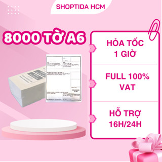 Giấy in nhiệt Shoptida 8000 tờ A6 10*15cm 3 lớp tự dán chống nước, sử dụng cho máy in