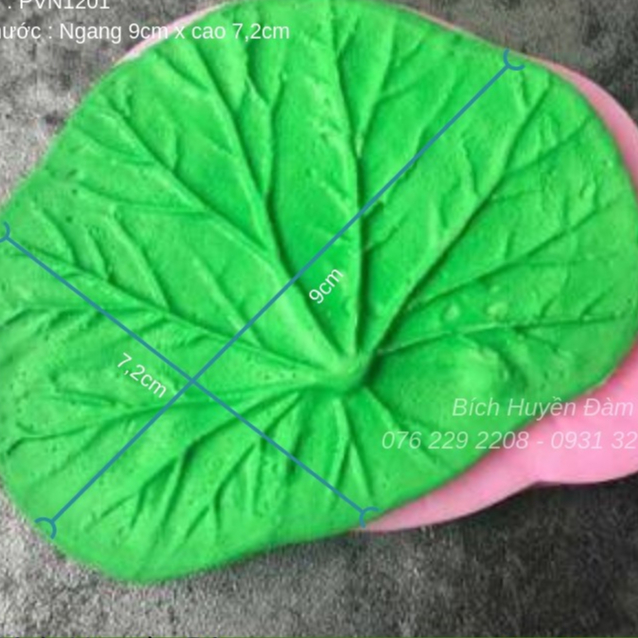 Khuôn silicon lá sen PVN1201