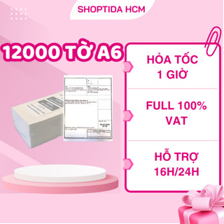 Giấy in nhiệt Shoptida 12000 tờ A6 10*15cm 3 lớp tự dán chống nước, sử dụng cho máy in nhiệt shoptida