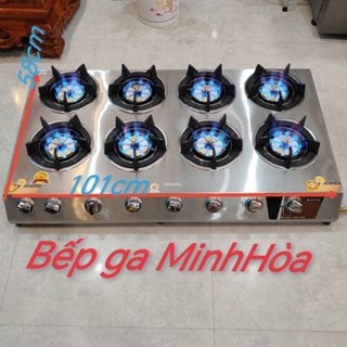 Bếp Gas Khè 8 Lò Bán Công Nghiệp Cao Cấp  Đầu đốt Đồng Vòng Lửa Xóay  Siêu Bền, Chống Trào Ngược