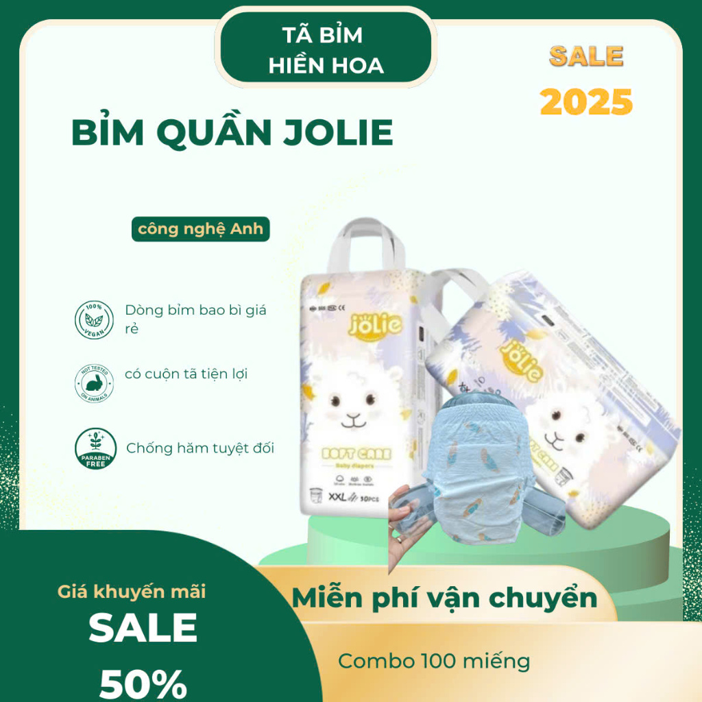 BỈM JOLIE 100 MIẾNG xuất nhật M-L-XL- XXL- XXXL -4XL