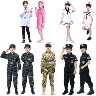 [COD]Quân phục Trẻ Em Cosplay Quần Áo Bé Trai Bé Gái Bác Sĩ Y Tá Đồng Phục Lạ Mắt Cho Bé Trang Phục Hóa Trang Halloween