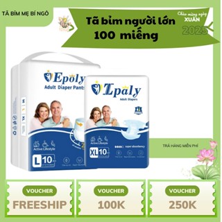 [COMBO-100 Miếng] Bỉm Quần Người Già Epoly/Ipaly M-L-XL