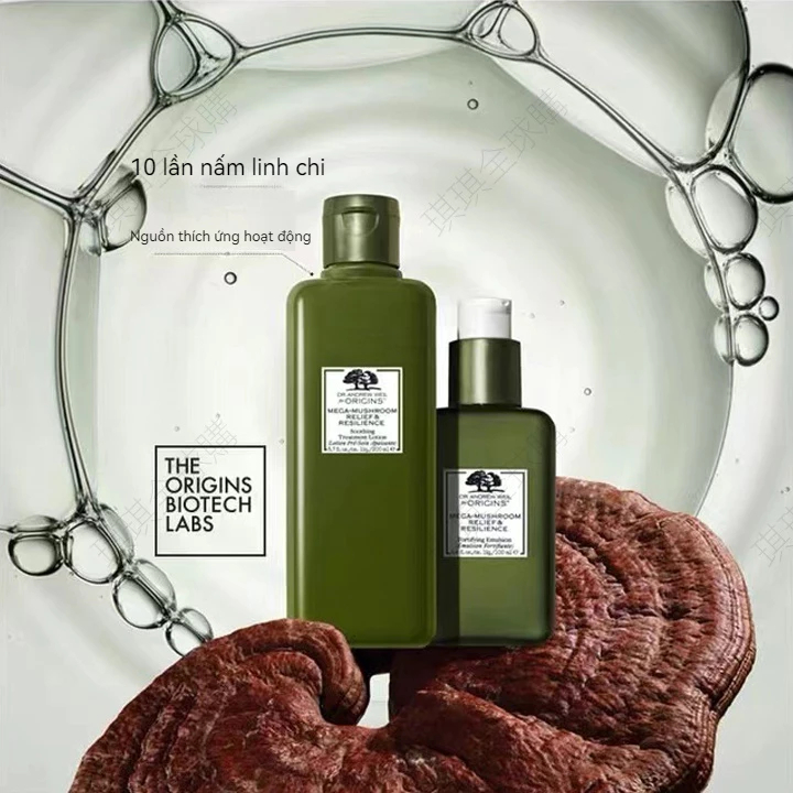 🔥Origins🔥Toner Nấm Origins Dr. Andrew Weil Mega-Mushroom - nước cân bằng cấp ẩm và phục hồi da 200ml