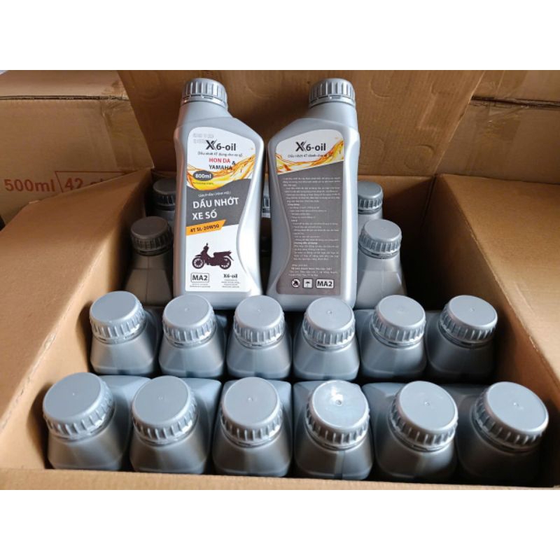 [Giá xưởng×2]Dầu nhớt xe số,xe ga X6-OIL Loại 0.8 và 1 lít.