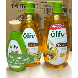 Dầu Tắm Oliv Virgin 3X Dưỡng Ẩm 650ml/ 1L