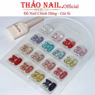  Set Sơn Gel Nhũ Flash 16 Màu Aivennhuy  Cao Cấp + Tặng Kèm Bảng Màu 