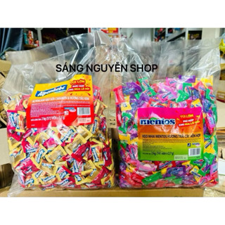 Kẹo Cứng Alpenliebe Sữa Caramen + Dâu Kem - Mentos Bịch 2kg