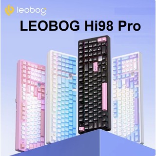 Bàn phím cơ nhôm full size LEOBOG Hi98 Pro, Mạch Xuôi, RGB, Plate FR4/PC, hotswap 5 pin, 98%