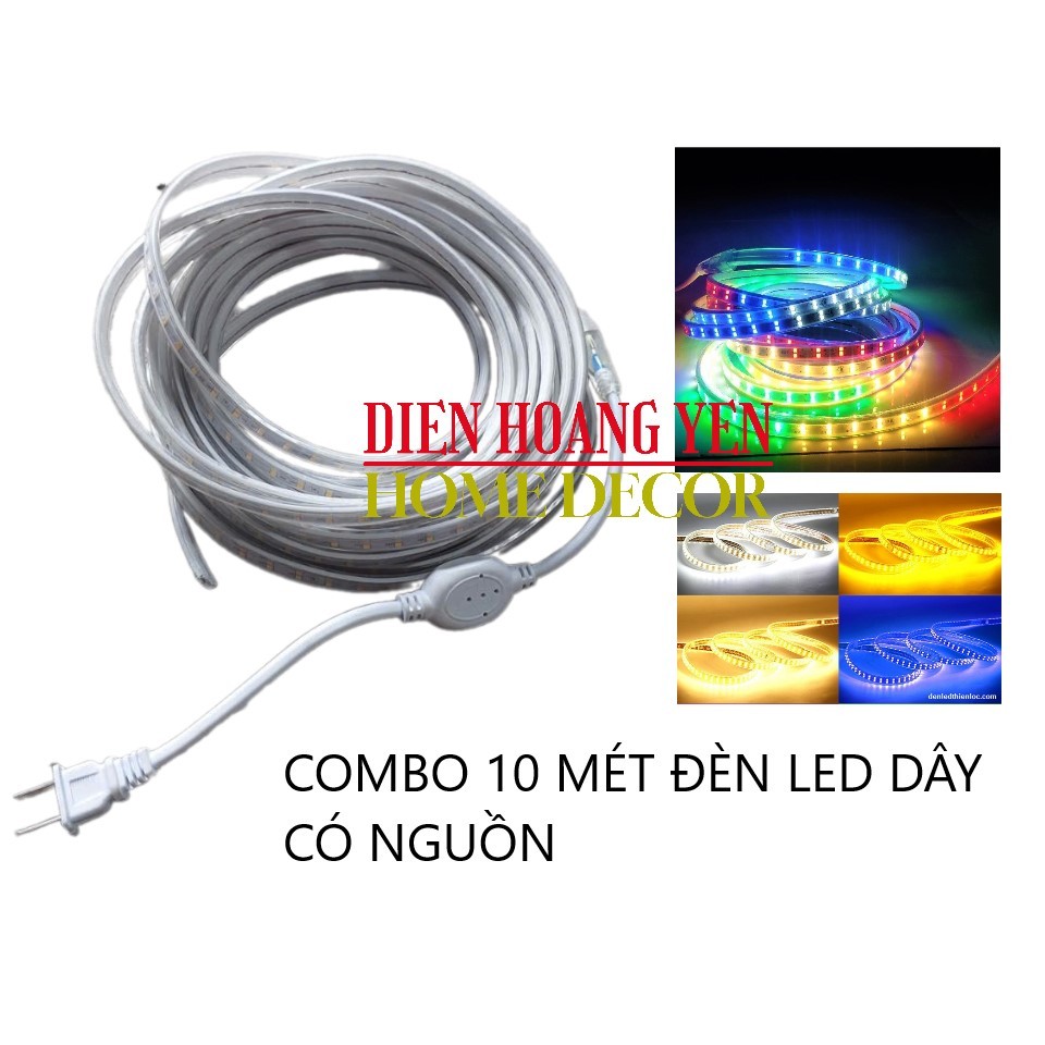 ĐÈN LED DÂY ĐÔI 2835 10M CÓ NGUỒN GẮN SẴN