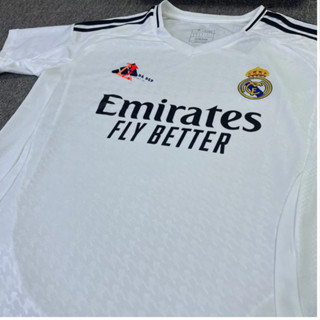 Bộ Thể Thao Real Madrid - Bộ Quần Áo Bóng Đá CLB Real Madrid 2024/2025 Sân Nhà Màu Trắng Hàng Thái Xịn