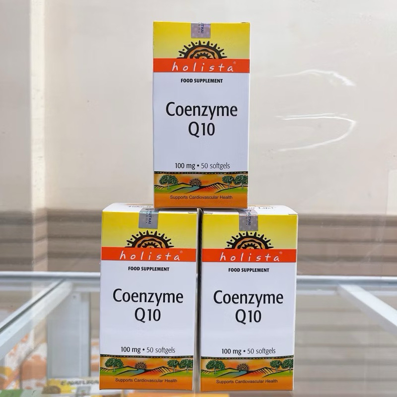 Coenzyme Q10 Holista 100mg bảo vệ tim mạch chống lão hóa (hộp 50 viên) Nhập khẩu chính hãng CANADA
