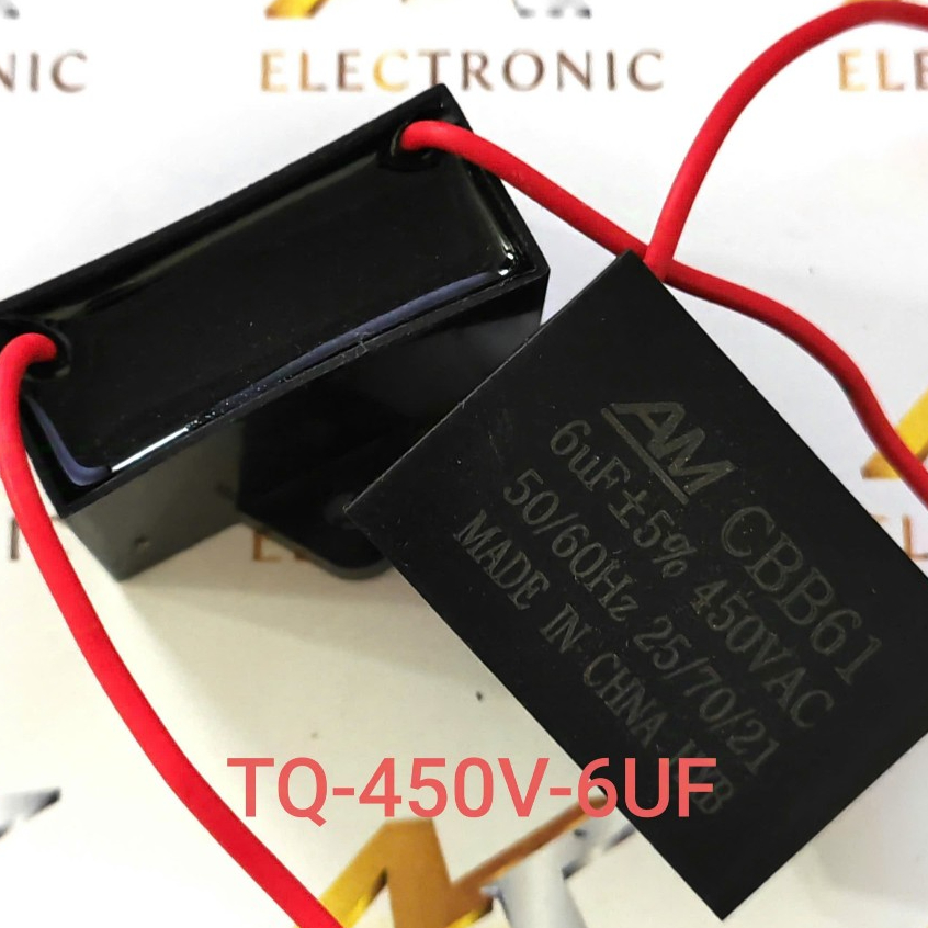 Tụ quạt 450V 6UF mới (con)
