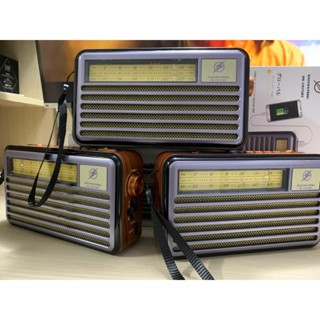 Đài Radio FM DS-1975BT hàng Nhật-Kiểu Dáng Cổ Điển - Loa Bluetooth 5.4 Hỗ Trợ USB, Thẻ nhớ, Cáp sạc typeC - Chính hãng