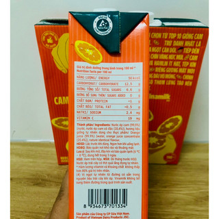 (BAO BÌ MỚI) Nước cam ép Vinamilk 1 lít