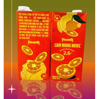 (BAO BÌ MỚI) Nước cam ép Vinamilk 1 lít