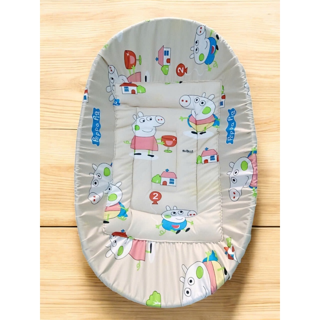 Combo Nôi Tre Đặt võng Cho bé +bọc nệm lót nôi